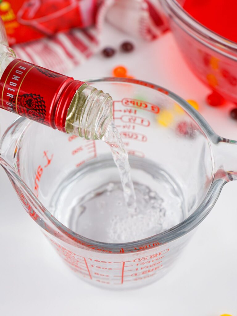 Add vodka to jello to make Easy Jello Shots