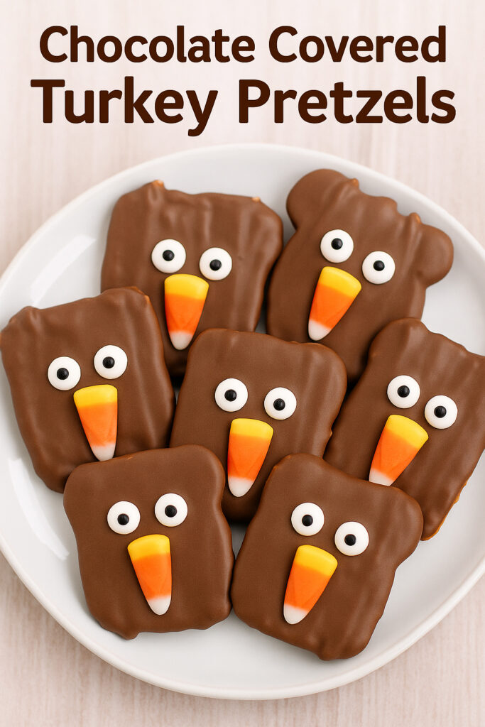 Chocolate Covered Turkey Pretzels
