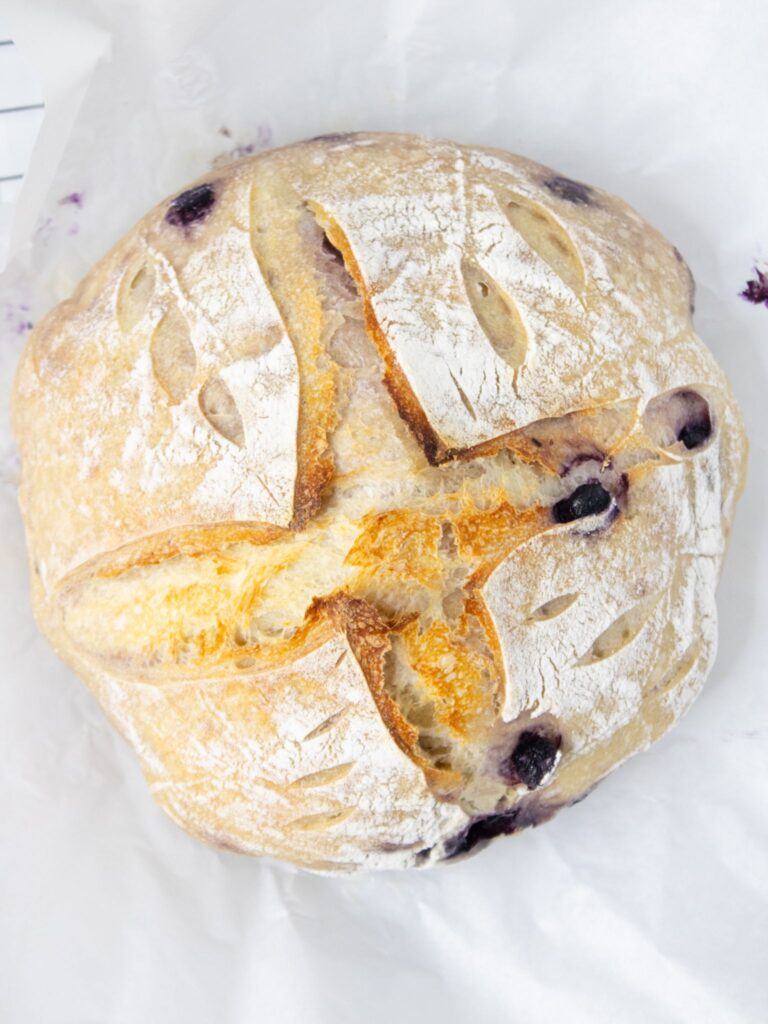 Lemon Blueberry Sourdough Loaf