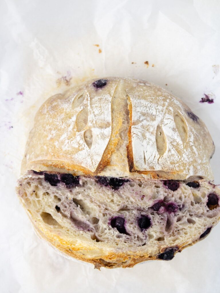 Lemon Blueberry Sourdough Loaf