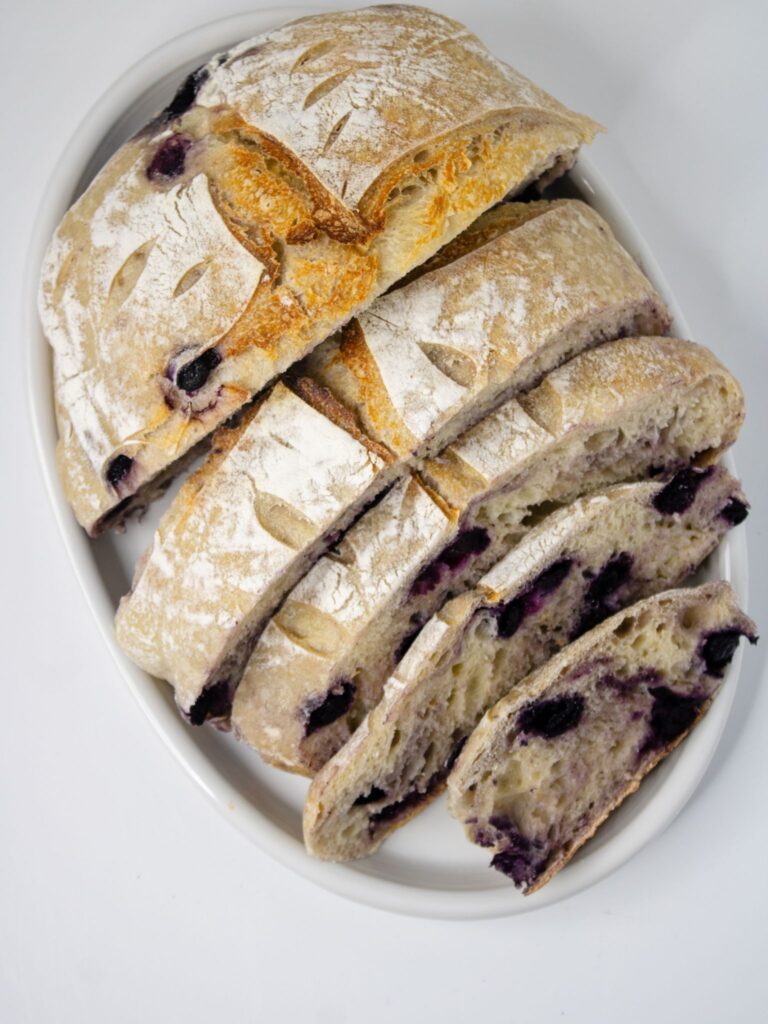 Blueberry Lemon Sourdough Loaf