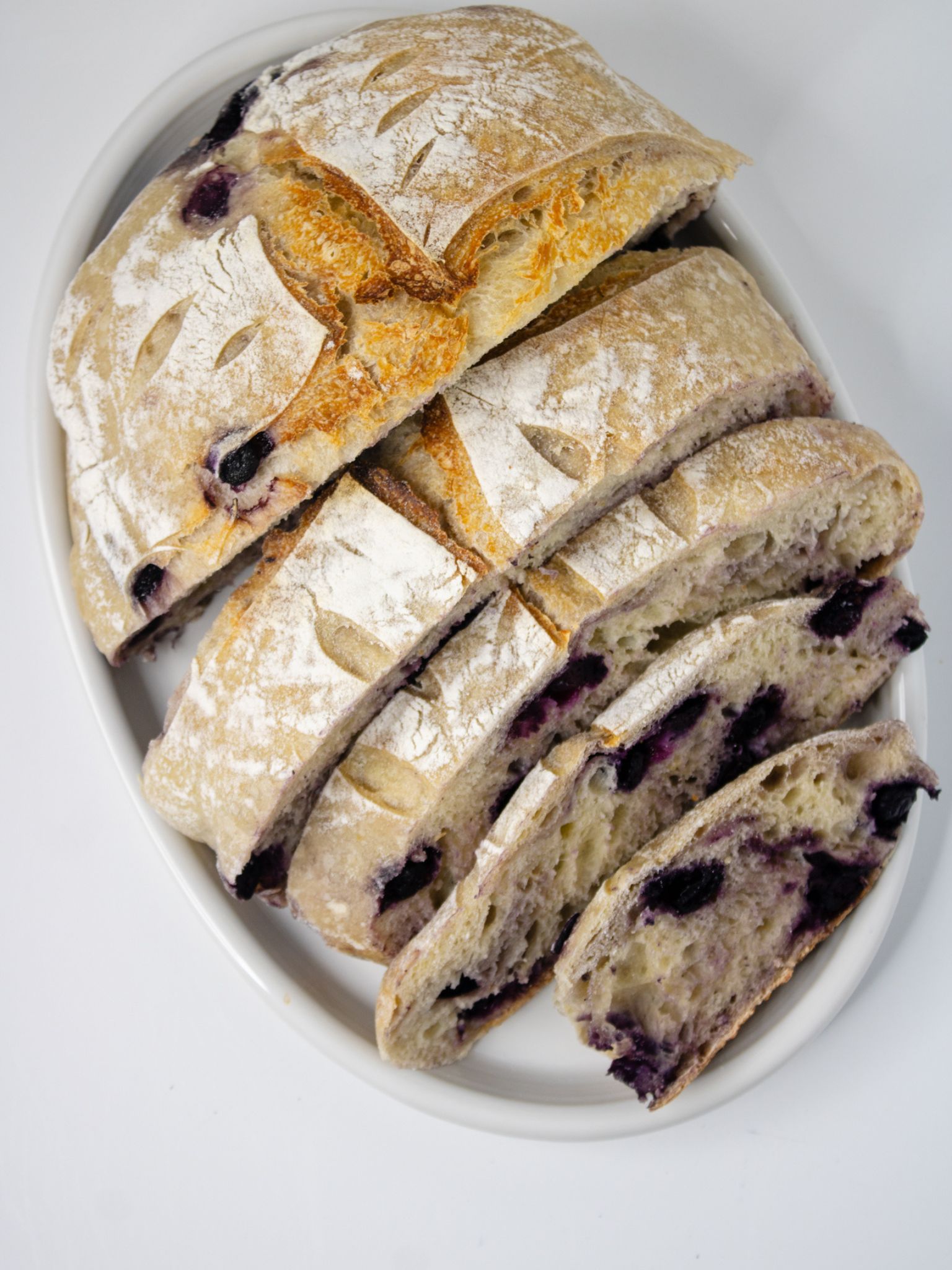 Blueberry Lemon Sourdough Loaf
