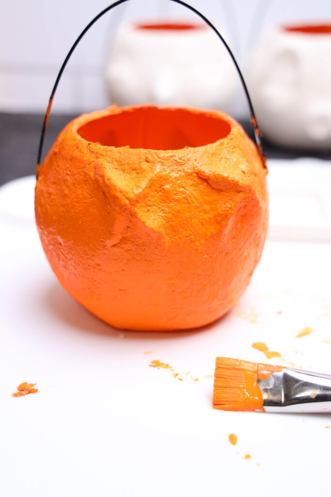 How to Make a Vintage Paper Mache Pumpkin (Trick 'r Treat Style) 5 Vintage Paper Mache Pumpkin