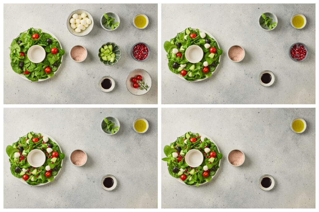 Christmas Wreath Salad – Easy, Fresh & Festive Holiday Side 3 Colorful salad arranged like a wreath Christmas Wreath Salad