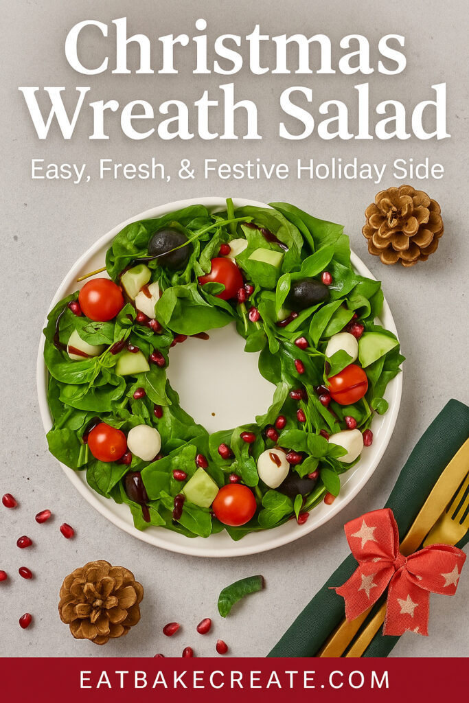 Christmas Wreath Salad – Easy, Fresh & Festive Holiday Side 1 Festive salad shaped like wreath