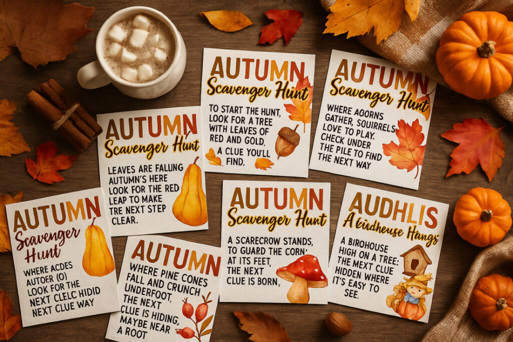 Fall Scavenger Hunt Printable